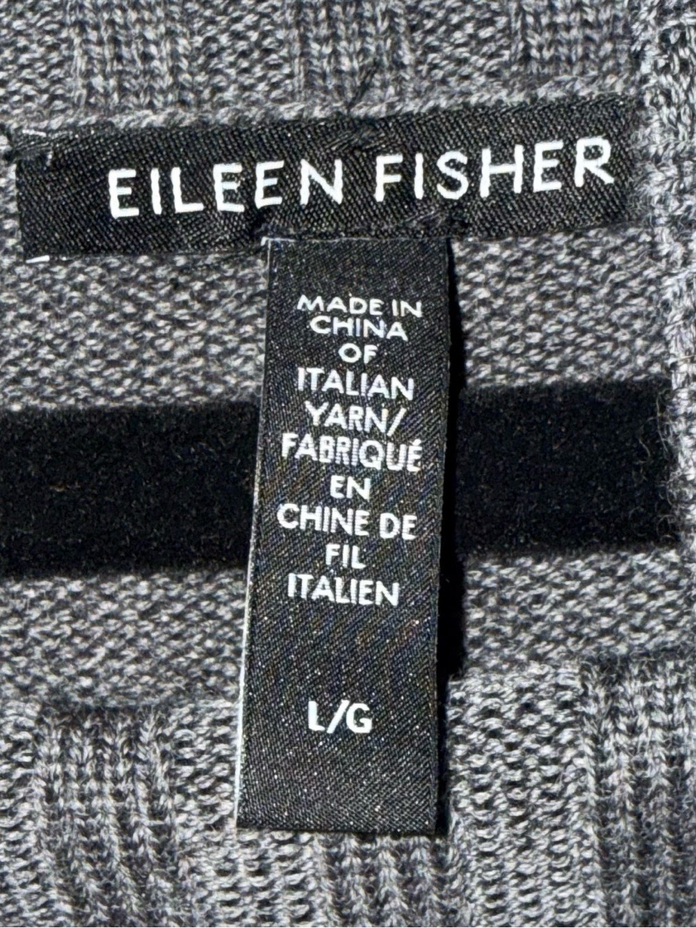 Eileen Fisher 100% Extra Fine Marino Wool Turtleneck Midi Sweater Dress Large - Picture 3 of 5